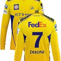 RockinRetailz CHENNAI Cricket Jersey 2025 Full Sleeve THALA MS DHONI-7 Back Printed for (Kids & Adults)-image-84