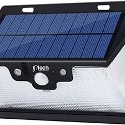 IFITech Solar-Powered 55 LED Motion Sensor Security Light with USB Charging, Remote Control, and 3 Lighting Modes - Ideal for Garden, Patio, Yard, Fence, and Walkway (Black)-image-91