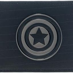 Wallet - Marvel - Captain America Black Metal Badge Bi-Fold New Gifts mw2f3xmvl-image-31