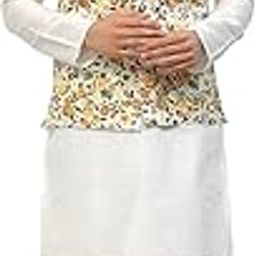 Men's Kurta Pyjama Printed Nehru Jacket Set for Party.-image-101