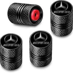 Metal Tyre Valve Caps (Set of 4) | Laser Engraved | Anti-Leak O-Ring | Stylish Air Stem Covers | Universal Fit | Compatible with Mercedes-Benz GLC, GLE, S-Class, C-Class, E-Class, A-Class, AMG-image-94