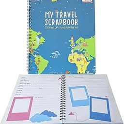 CocoMoco Kids Travel Scrapbook with Stickers for Ages 5-7 Years, 8-10 Years, 11-14 Year Old Boys and Girls (Single Pack)-23