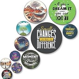Rousrie Wooden Wall Hanging for Home Decor, Living Room, Bedroom, Office Decoration, Aesthetic Motivational Art Patterns, Pack of 11 (Motivational Quotes 2)-image-25