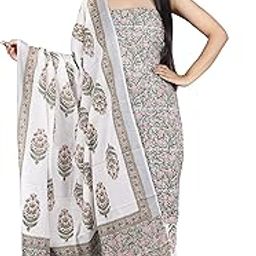 Women's Salwar Suit Dress Material With Dupatta | Jaipuri Pure Cotton Shibori Unstitched Suit Set-picture-12