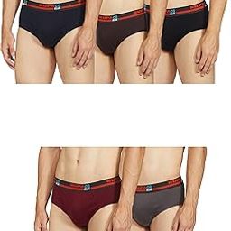 CoBlue Men's Cotton Blend Briefs Regular Solid (Pack of 5)-image-49