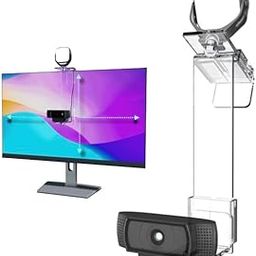 Road Warrior Pro V2 | Center Screen/Middle Screen Webcam Mount | Position Any Webcam Anywhere on Any Screen from Laptops to 32" Screens | Tripod gooseneck Alternative w/LED Light-27