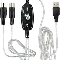 LOOM TREE® 2m USB IN OUT MIDI Interface Cable Converter PC to Music Keyboard Adapter | 1 Piece Usb To Midi Cable-image-24