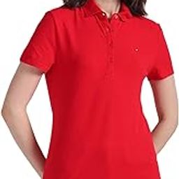 tommy hilfiger Women's Solid Regular Fit T-Shirt-picture-34
