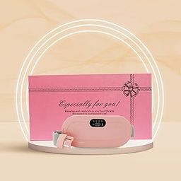 Portable Cordless Heating Pad, Electric Waist Belt Device, Fast Heating Pad with 3 Heat Levels and 3 Massage Modes, Back or Belly Heating Pad for Women and Girl-12