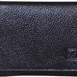 Black Genuine Leather 8-12 Card Slots Card Holder Wallet for Men & Women-13