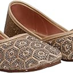 COLA Collection Women’s Fancy Jutti Mojari – Traditional & Stylish Ethnic Footwear Daily Use | Comfortable Handcrafted Flats-image-10