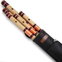 Punam Flutes Combo E, G, A base and C, D medium 5 Bansuri Set Right hand-10