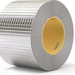Layzone Waterproof Aluminum Tape Foil Tape Pack Of 1 with Butly Rubber Adhesive for Window, Metal Roof Flashing Patching, Leak Repair 5 meters, Heavy Duty Tape, Strong Adhesive tape (5 cm x 5 mtr)-picture-21