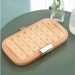 Onprix Weekly Pill Box 7 Day 21 Compartment 3 Times a Day Tablet Organiser Medicine Storage Portable Travel Friendly Pill Case-1