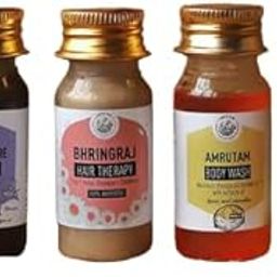AMRUTAM Bhringraj, Kesar & Kuntal Travel Pack | Complete Hair & Bath Set for Men & Women | Shampoo, Conditioner, Spa & Body Wash | Perfect for Gifting-image-15