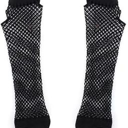 Generic1Pair Hens Night Party Bride To Be Black Ladies Fingerless Fishnet Gloves-image-66