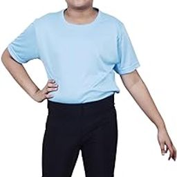 Spandex Boy's Regular Fit Shorts with Half Sleeves Tshirt | Adjustable, Quick Drying Leggings for Swimming, WaterParks, Surfing & Other Sports -Black & Blue-image-83