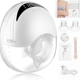 SHKAYTO 1Set, Portable Wearable Breast Pump of Baby Mouth Double-Sealed Flange with 4 Modes & 12 Levels - Handsfree Rechargeable Breast Pump for feeding Mothers.-image-18
