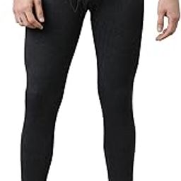 Mens Slim Fit Solid with Cotton Fabric Thermal Trousers (Pack of 1)-image-59