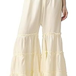 Women's Soft Cotton Regular Fit Sharara Free Size (26 Inch to 36 Inch Waist Size)-picture-9