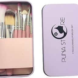 Puna Store® 7 Piece Makeup Brush Set - Pink-14