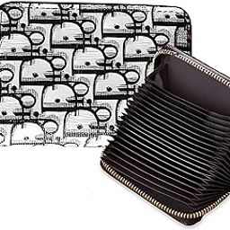 Card Holder for Women - Elegant and Versatile Card Organizer, Credit Cardholder, Card Case, Card Pouch -DMFP103- (Black)-image-63