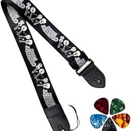 MOCKING BIRD Guitar Strap for Acoustic Adjustable Buckle Electric Guitar Strap Polyester Guitar Belt For Acoustic/Bass/Electric Guitars-image-30