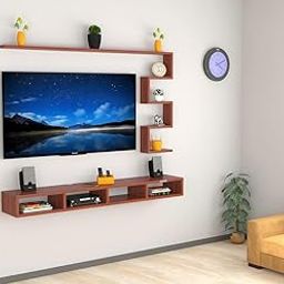 MACWUD RI Engineered Wood TV Entertainment Unit Set Top Box Stand, Mounted TV Unit - Ideal for Upto Size 55 inch (Walnut) Color May Vary Slightly-picture-31
