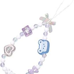 CALANDIS™ Cute Beaded Wrist Strap Decorative Beads Bracelet Keychain Phone Chain Strap 18cm Bear and Bow | Straps & Charms | Cell Phone Accessories-image-13