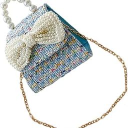 Boys and Girls Bowknot Crossbody Bag for Little Girls Elegant Princess Handbag Chain Lightweight and Stylish Accessory for Parties Shopping and Everyday Use-image-2