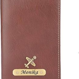 Personalized Leather Name Men/Women Passport Cover | Customized Gift for Boyfriend Girlfriend Friend Husband Wife Father & Mother (TAN)-picture-24