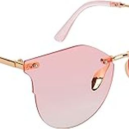 UV Protected Rim-Less Unisex Cat eye Sunglasses (AS-18002-89)-image-27