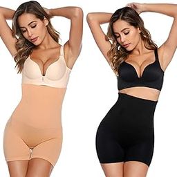 ADA Women Waist Trainer Shapewear Tummy Control Body Shaper Shorts Hi-Waist Butt Lifter Thigh Slimmer, XL/XXL (1 Piece)-image-26
