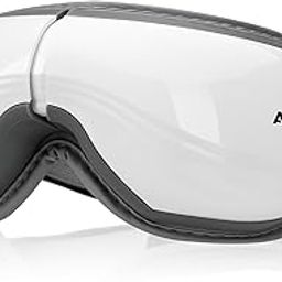 AGARO Supreme Eye Massager with Lukewarm Heat, Relax, Reduce Eye Strain, Relief from Stress, Air Compression Massage, 180° Foldable, 5 Modes, Bluetooth Music, Improves Sleep-0