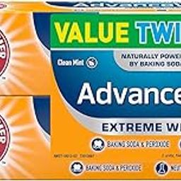 Arm & Hammer Advance White Extreme WhiteningToothpaste,Fresh Mint, 6 Oz, Twin Pack-43