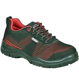 Men's Black Red Steel Toe Safety Shoe-42