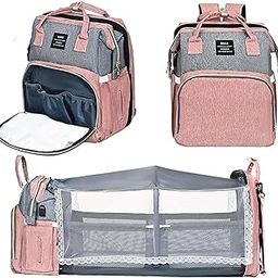 DMG TECH Diaper Bag Backpack, Baby Bag Changing Bag with Changing Station & Toy Bar, Baby Girl Boy Diaper Bag for Dad, Mum, Travel, Baby Shower Gifts, Large Capacity, 900D-image-46