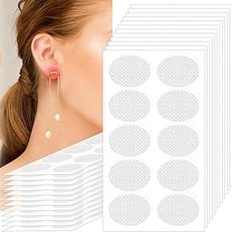 ZAVASIKA 300 Pcs Patches Ear lobe Support for Heavy Earring, Invisible Sticker tape, Transparent EarLobe Tapes Ear Lifts Patches, Earring Backs for Droopy Ears Ear Lifting (300)-image-29