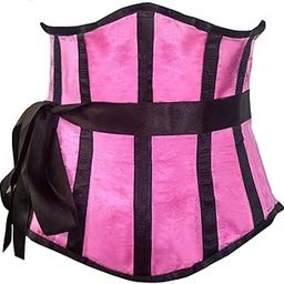 Pink Steel Boned Underbust Corset Top Size Small-picture-14