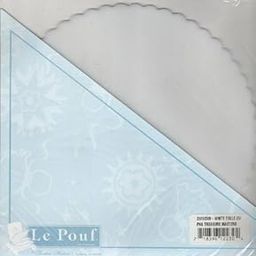 Le Pouf 9" Round White Favor Tulle Circles Scalloped Edge (25) TUFT-TEE-image-12