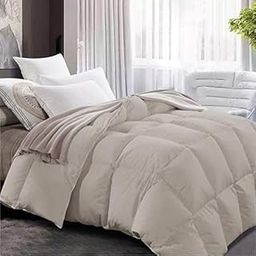Maple Down Soft California King Size Comforter Duvet Insert-Down Alternative Comforter-Lightweight Fluffy Breathable Machine Washable(Light Brown, California King)-picture-13