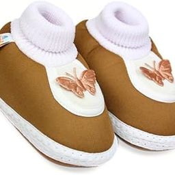 6 To 12 Months Baby Boys & Baby Girls Cotton Butterfly Face Slip-On Booties-image-40