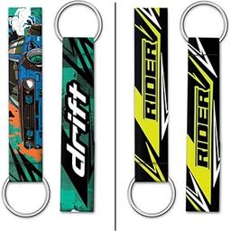 Turn To Ride - Drift vs Rider Combo Keychain | Automotive Travel Keychain | New Premium Combo Keychain | Keychain For Bikes & Cars-picture-6