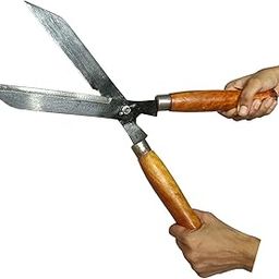 Professional Garden Hedge Shears with Wooden Handles, Manual Pruning Tool-image-43