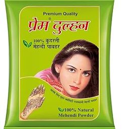 Prem Dulhan 100% Natural Henna Mehandi Powder For Men And Women | Natural Henna Powder for Hair | Free From Harsh Chemicals | Suitable for All Hair Types (500 GRM (Pack of 1))-17