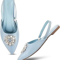 FROH FEET Women Fashion Trending Bellies Open-Back Solid Comfortable Sole'Fancy Flat Bellies Sandal For Womens & Girls-image-8