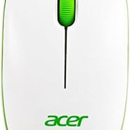 Acer Wireless Mouse (1600 DPI/2.4 GHz Wireless Frequency/Optical Sensor/USB Dongle) | Color: White/Green-15