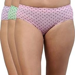 Feelings Passion Women's Inner Elastic Cotton Hipster Panty Printed- Assorted Colours-image-12