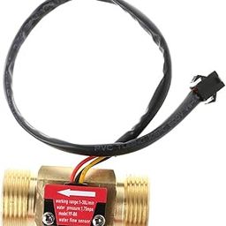 4 Water Meter Bath Thermometer Hall Effect Meter Water Cfm Meter Hall Effect Water Sensor Temperature Sensor Outdoor Thermometer Hydrometer Pool Hall Meter Golden-16