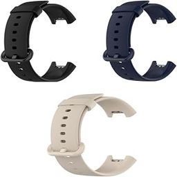 Redmi Watch 2 Lite & Redmi GPS Smart Watch Band Strap with Soft Silicone Classic Strap & Secure Buckle - Black,Blue,Peach - Pack of 3-picture-20
